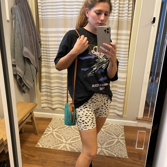 Urban Outfitters turquoise leather suede satchel - Picture 13 of 15